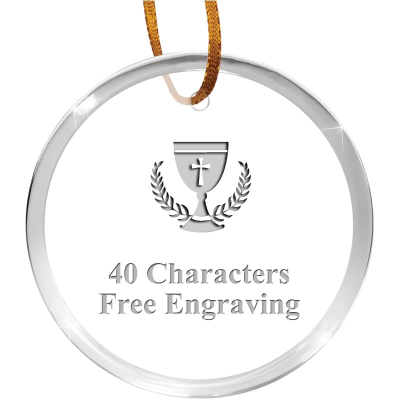 3 1/4" ROUND ACRYLIC ORNAMENT