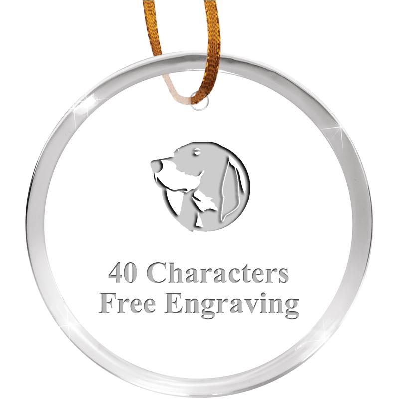 3 1/4" ROUND ACRYLIC ORNAMENT