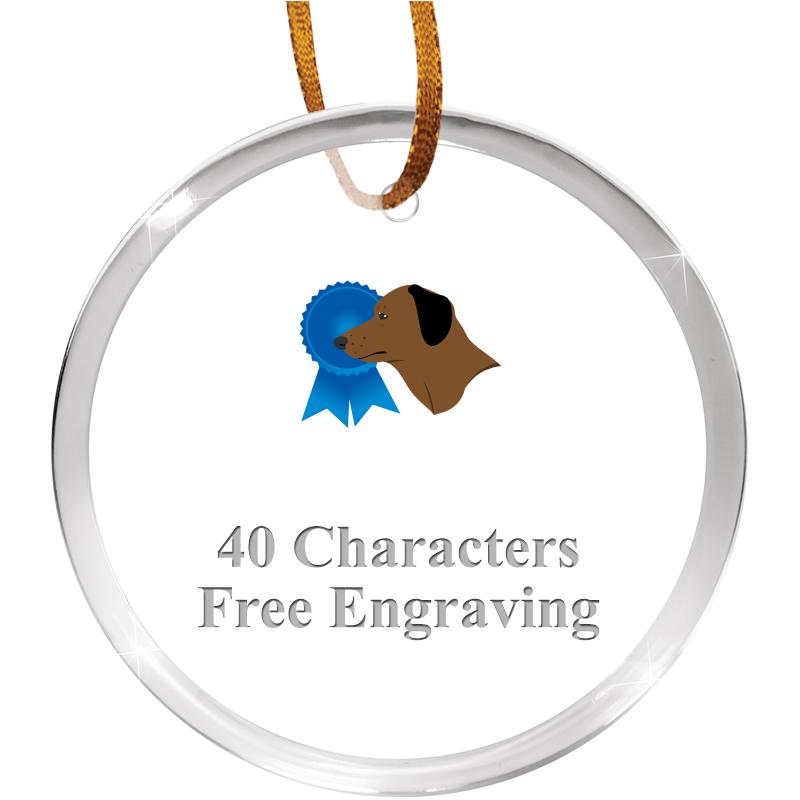 3 1/4" ROUND ACRYLIC ORNAMENT