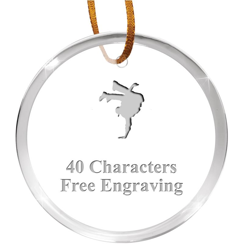 3 1/4" ROUND ACRYLIC ORNAMENT