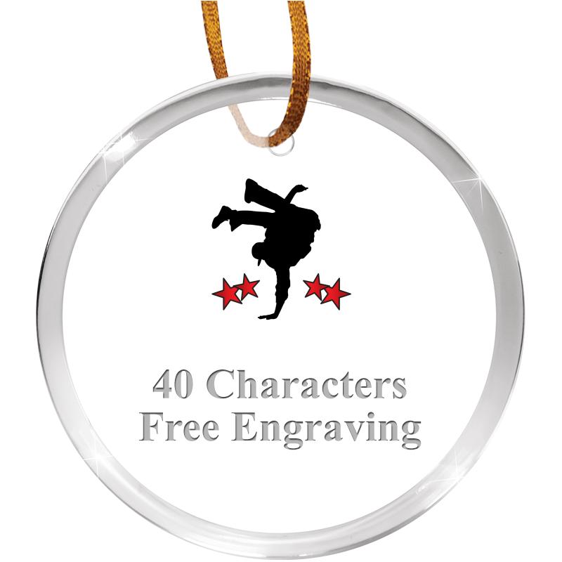 3 1/4" ROUND ACRYLIC ORNAMENT