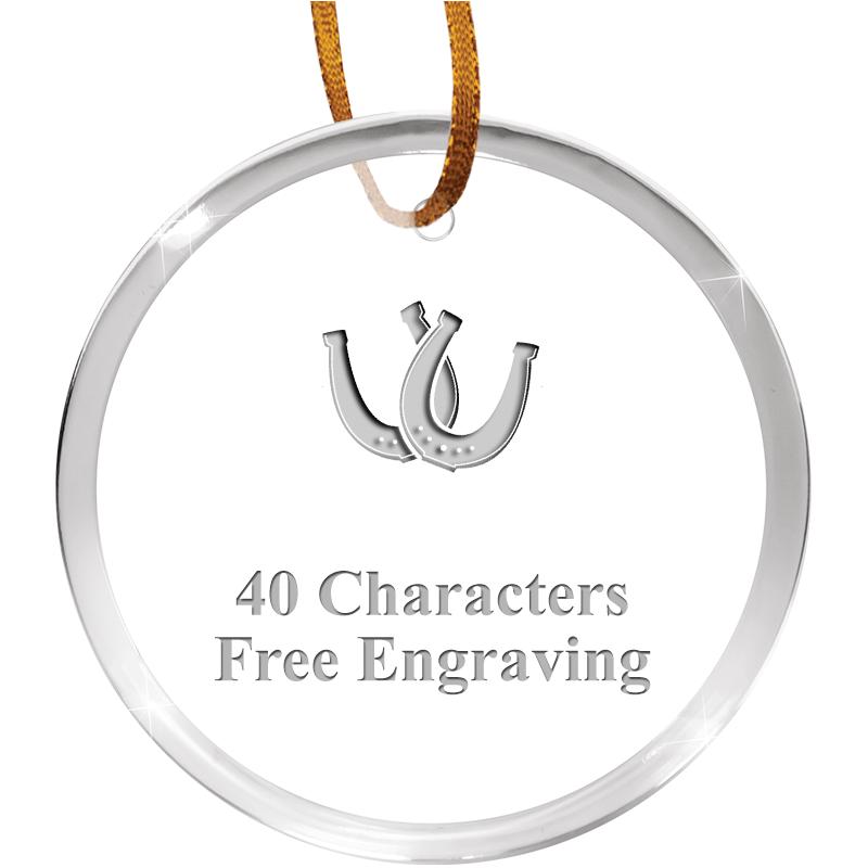 3 1/4" ROUND ACRYLIC ORNAMENT