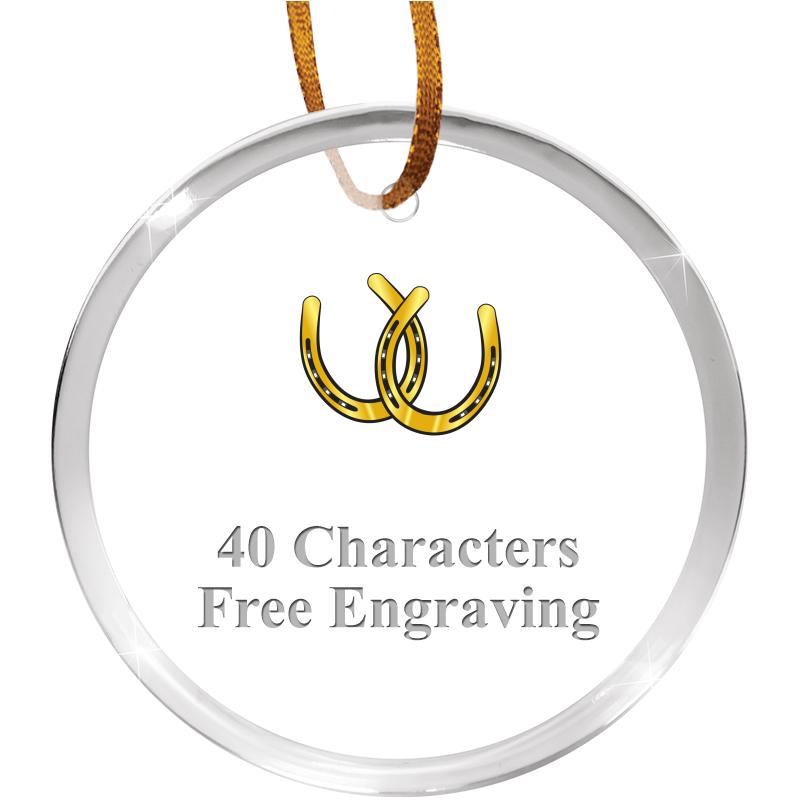 3 1/4" ROUND ACRYLIC ORNAMENT