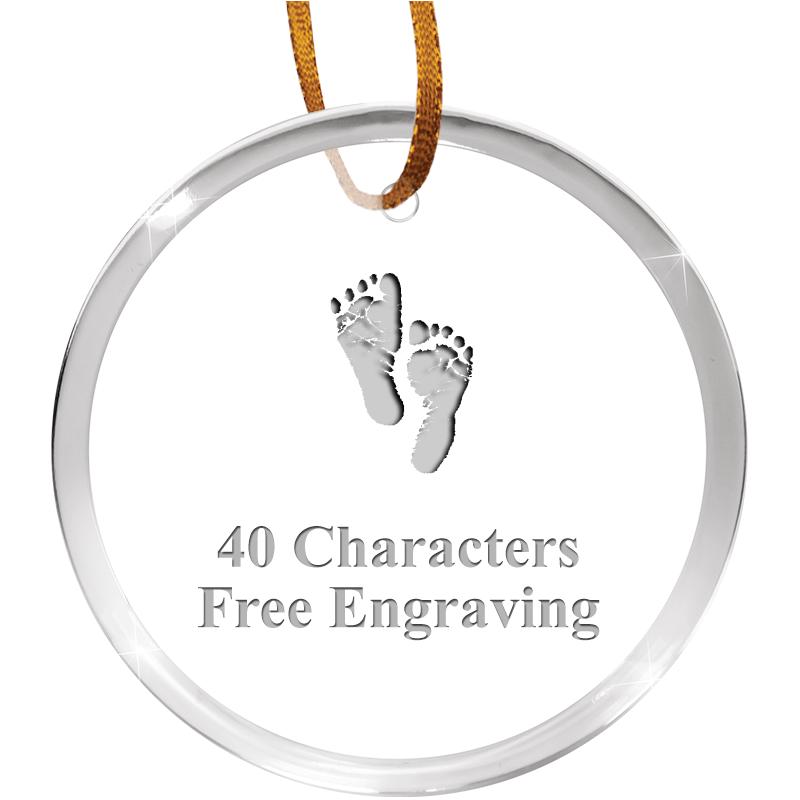 3 1/4" ROUND ACRYLIC ORNAMENT