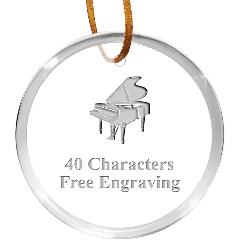 3 1/4" ROUND ACRYLIC ORNAMENT