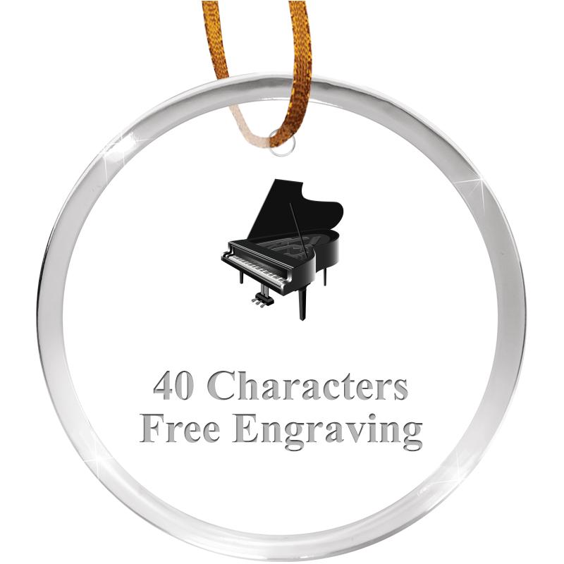 3 1/4" ROUND ACRYLIC ORNAMENT