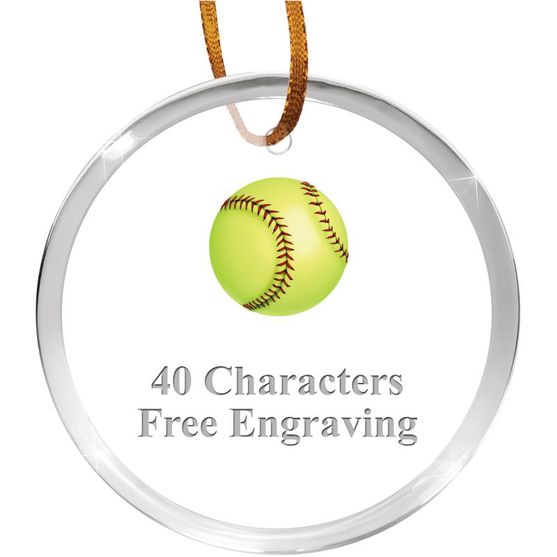 3 1/4" ROUND ACRYLIC ORNAMENT