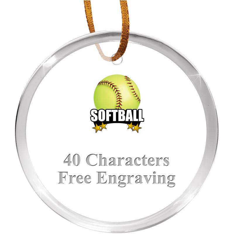 3 1/4" ROUND ACRYLIC ORNAMENT