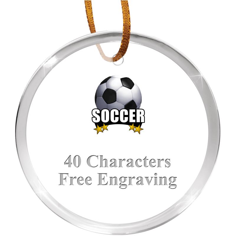 3 1/4" ROUND ACRYLIC ORNAMENT