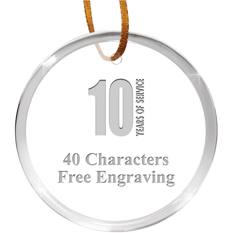 3 1/4" ROUND ACRYLIC ORNAMENT