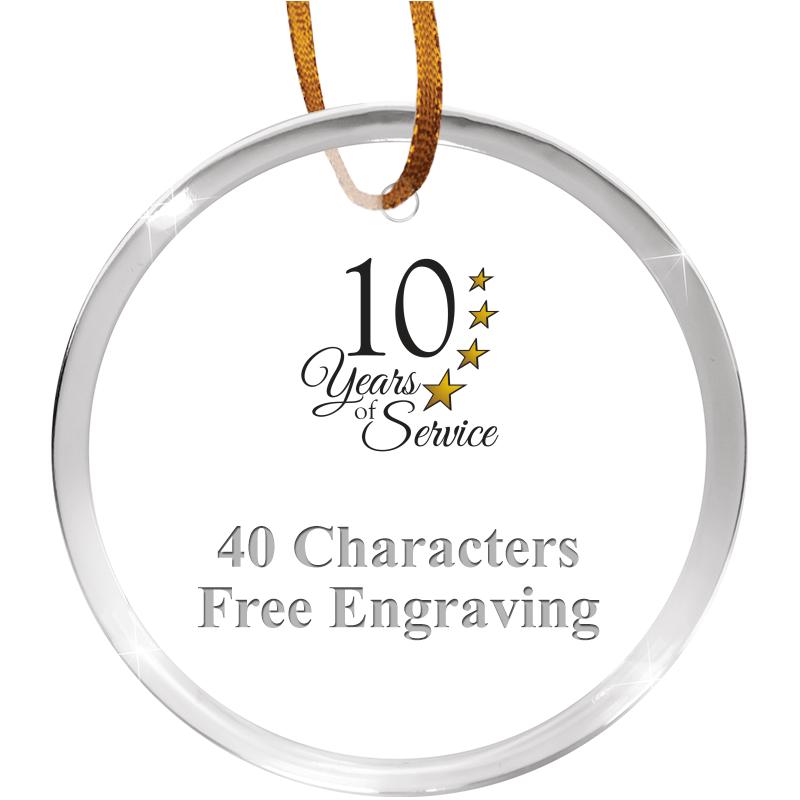 3 1/4" ROUND ACRYLIC ORNAMENT