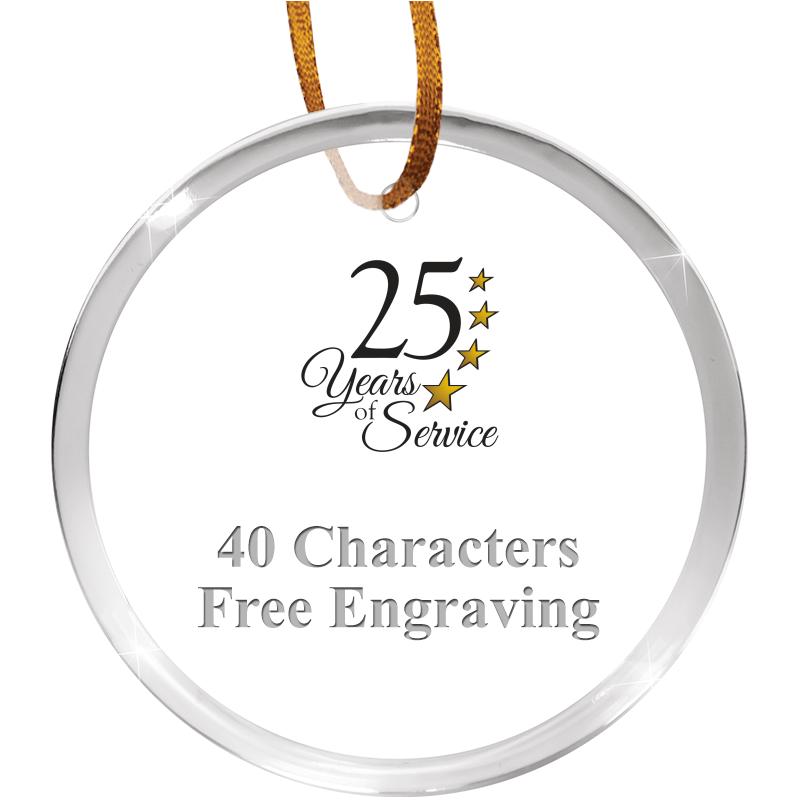 3 1/4" ROUND ACRYLIC ORNAMENT