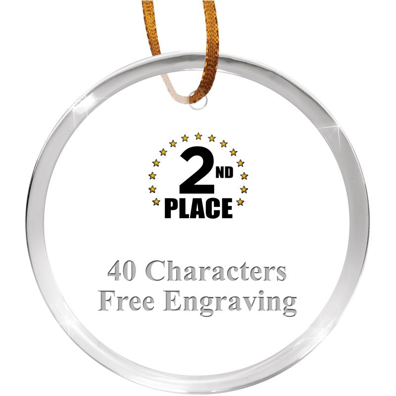 3 1/4" ROUND ACRYLIC ORNAMENT