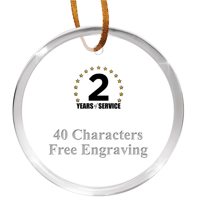 3 1/4" ROUND ACRYLIC ORNAMENT