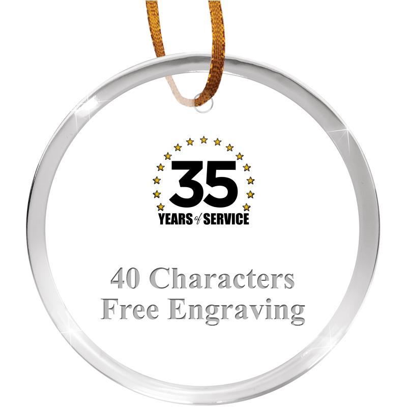 3 1/4" ROUND ACRYLIC ORNAMENT