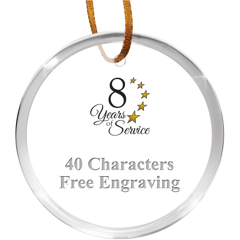 3 1/4" ROUND ACRYLIC ORNAMENT