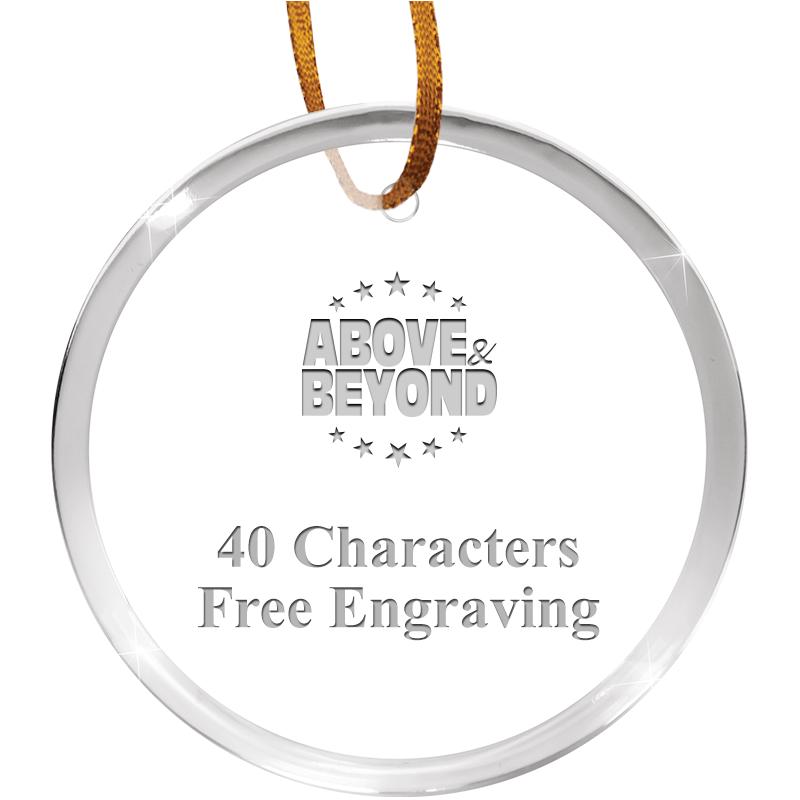 3 1/4" ROUND ACRYLIC ORNAMENT