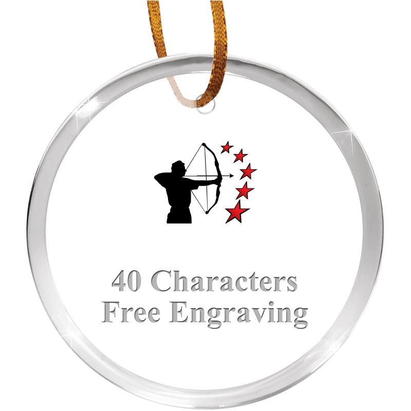 3 1/4" ROUND ACRYLIC ORNAMENT