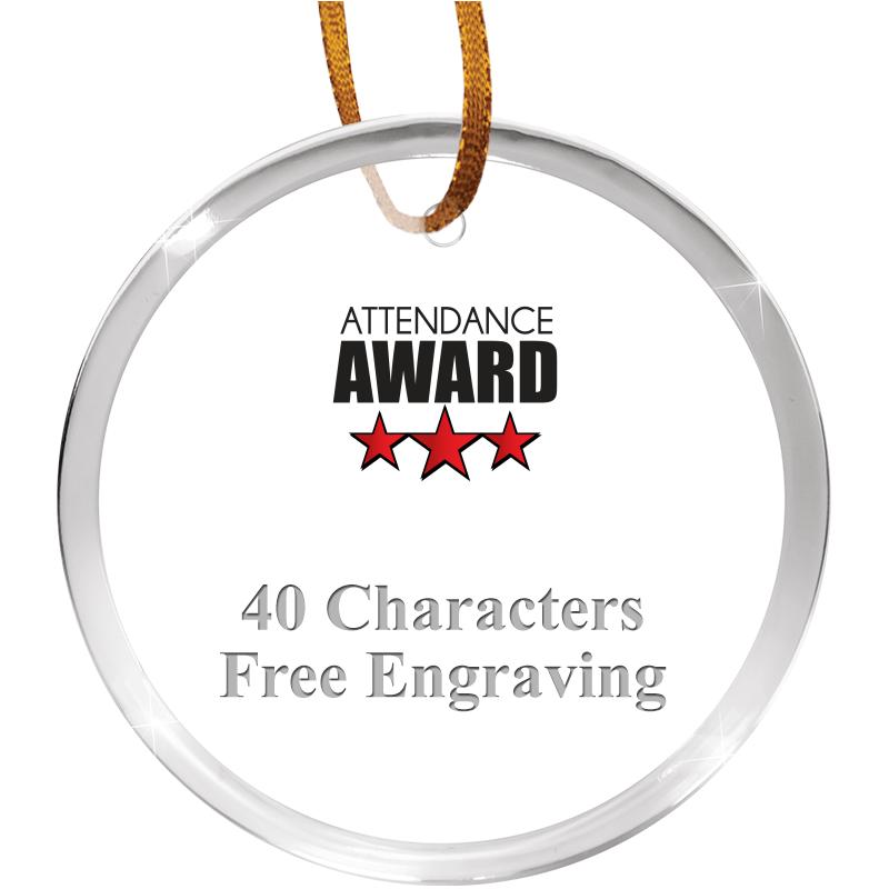 3 1/4" ROUND ACRYLIC ORNAMENT