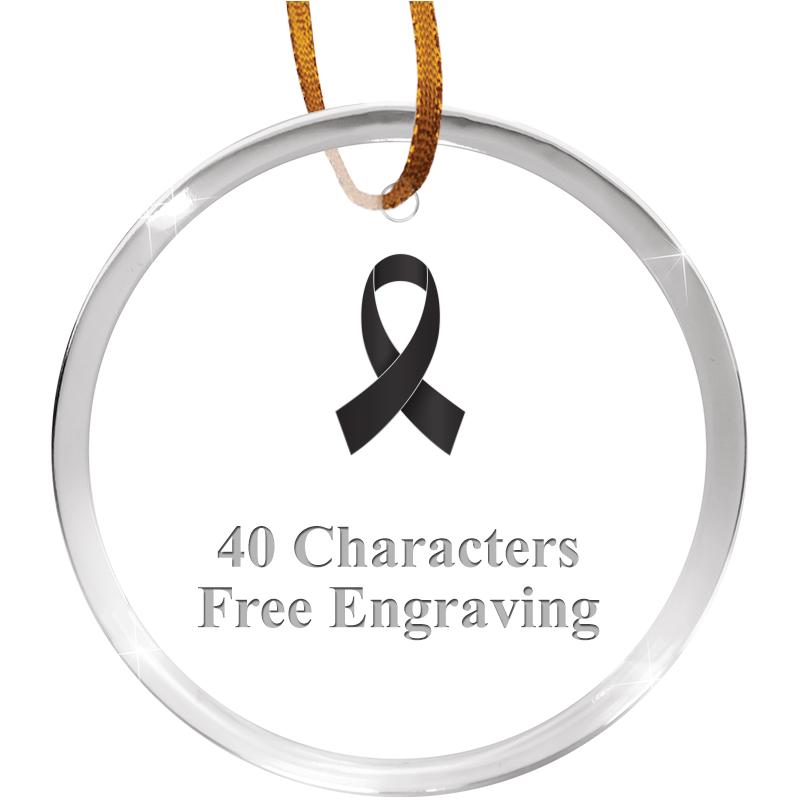 3 1/4" ROUND ACRYLIC ORNAMENT