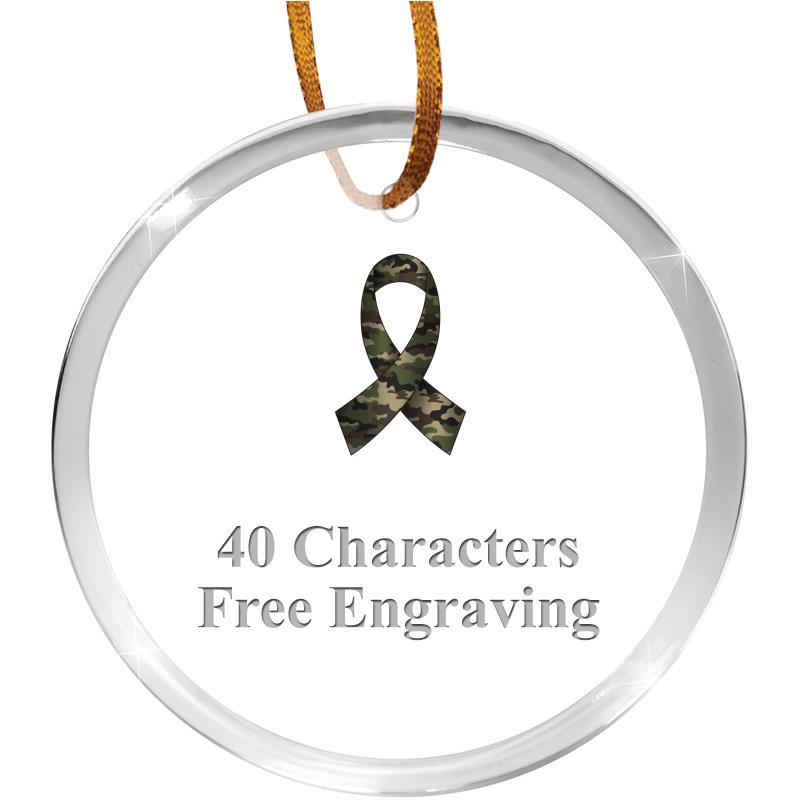 3 1/4" ROUND ACRYLIC ORNAMENT