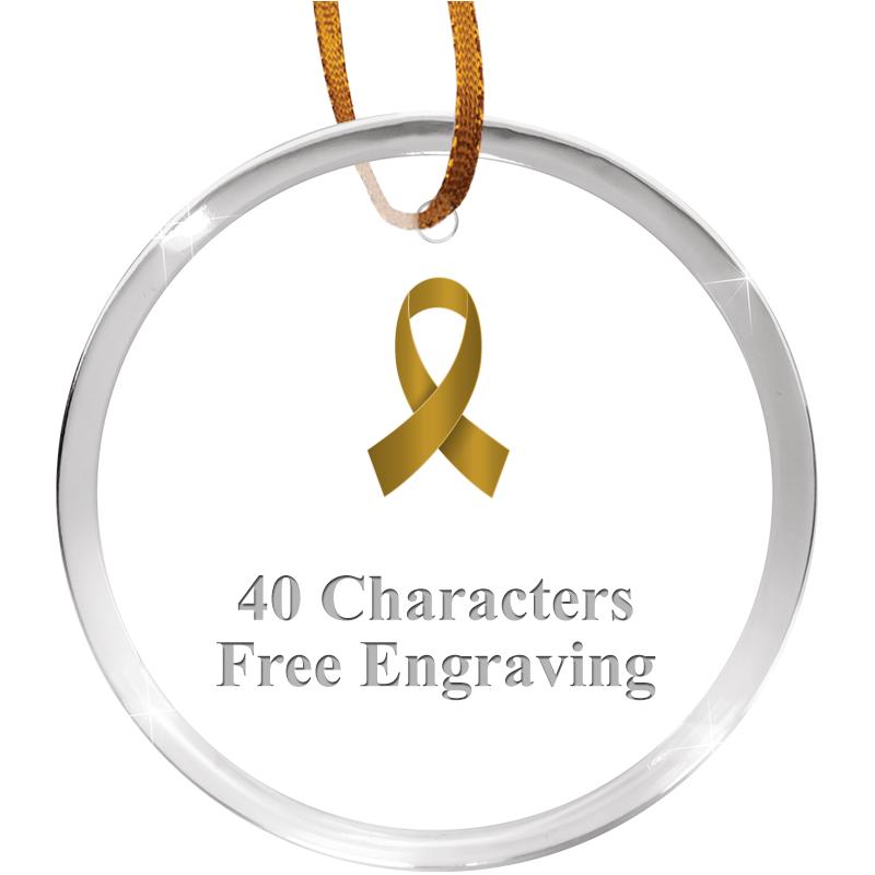 3 1/4" ROUND ACRYLIC ORNAMENT