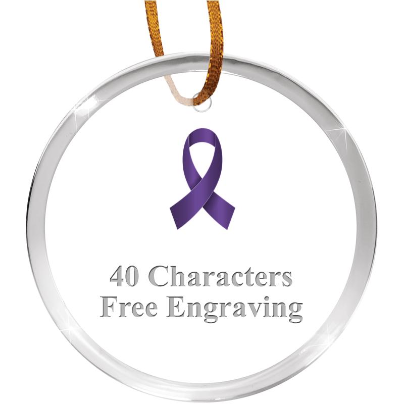 3 1/4" ROUND ACRYLIC ORNAMENT