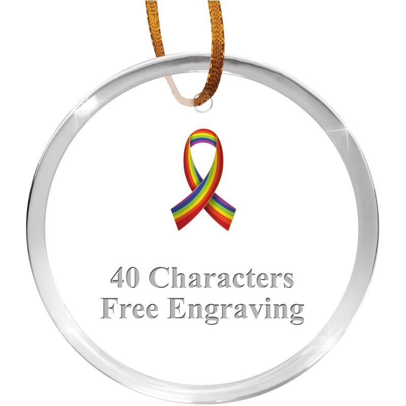 3 1/4" ROUND ACRYLIC ORNAMENT