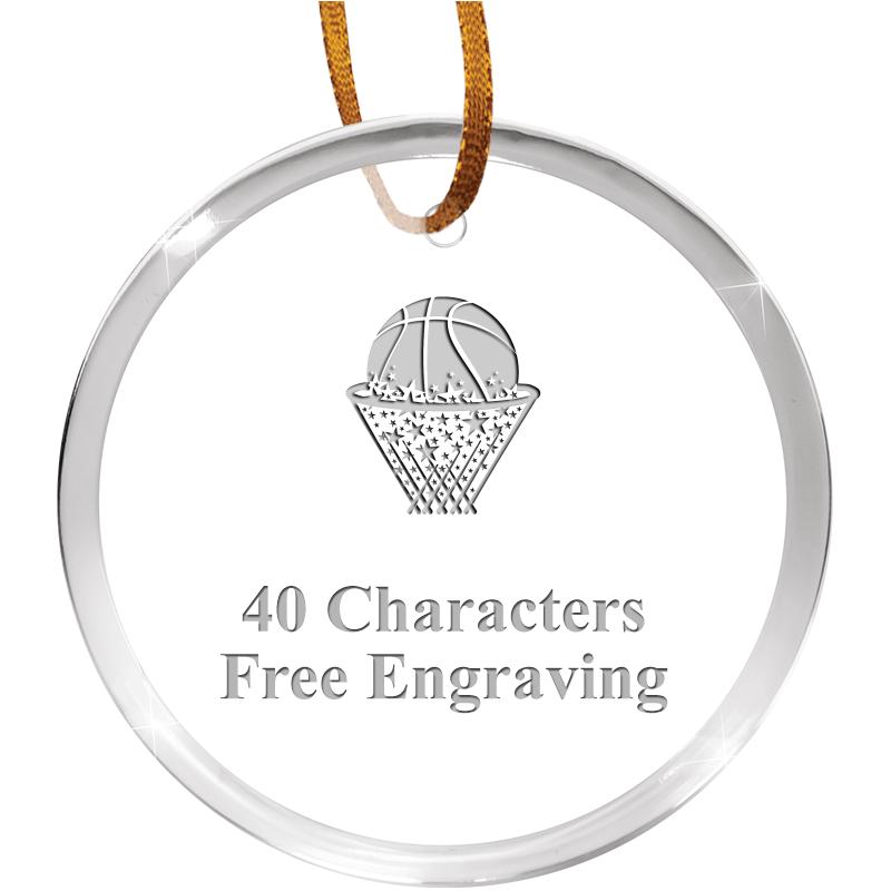 3 1/4" ROUND ACRYLIC ORNAMENT