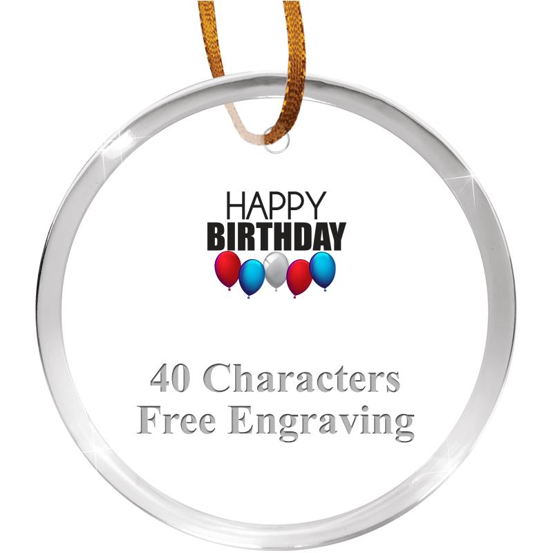 3 1/4" ROUND ACRYLIC ORNAMENT