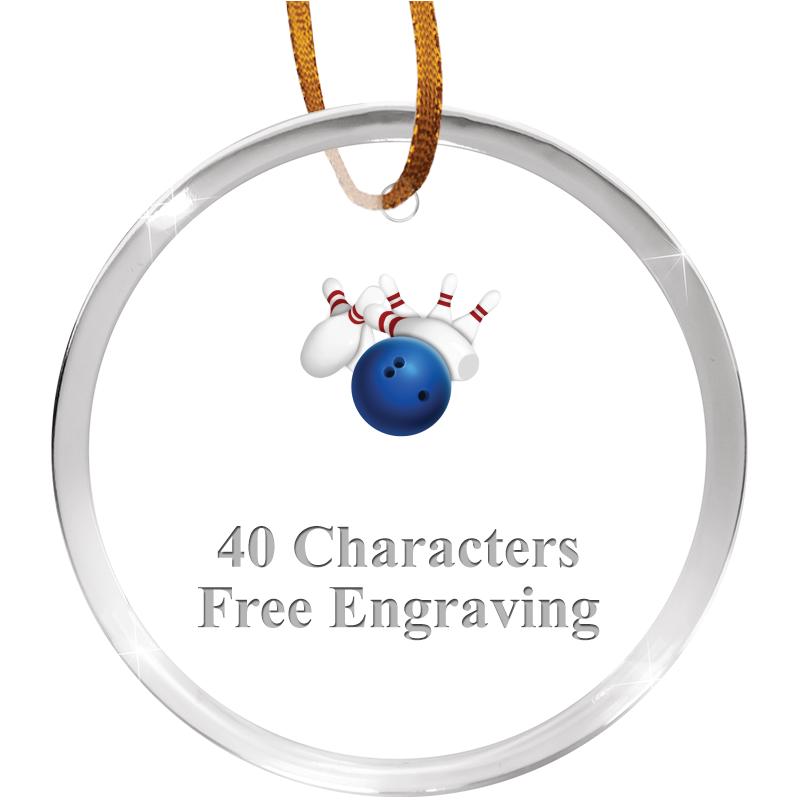 3 1/4" ROUND ACRYLIC ORNAMENT