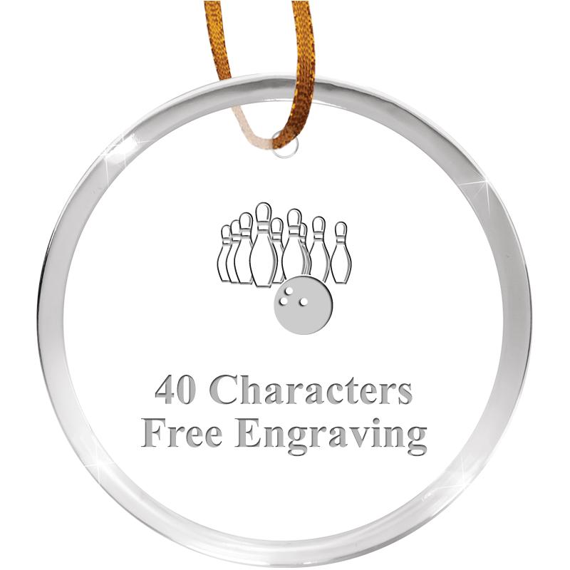 3 1/4" ROUND ACRYLIC ORNAMENT