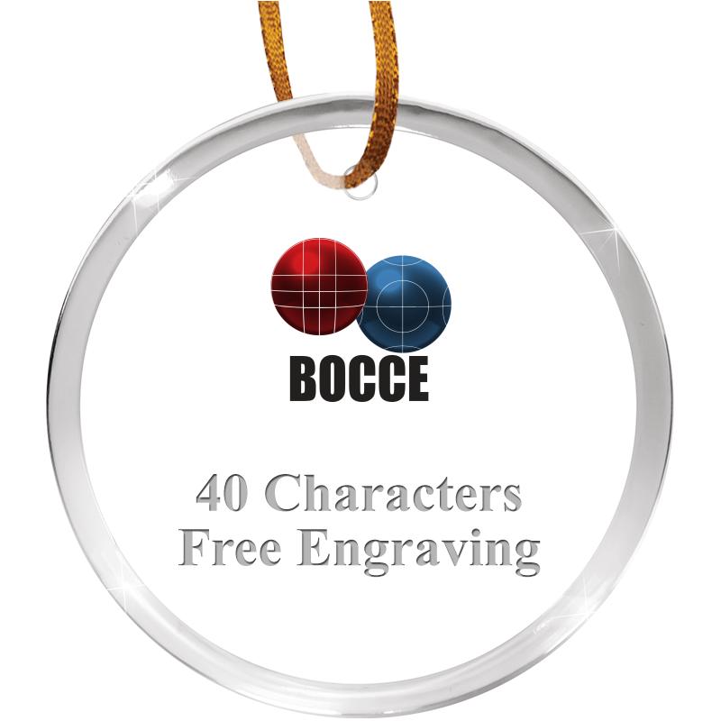 3 1/4" ROUND ACRYLIC ORNAMENT