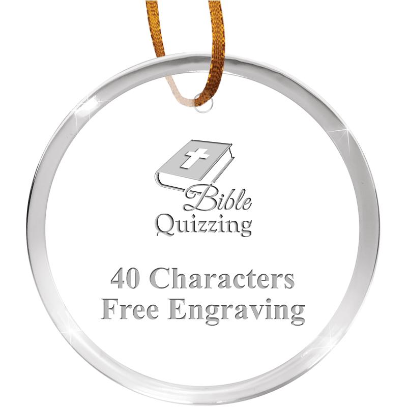 3 1/4" ROUND ACRYLIC ORNAMENT