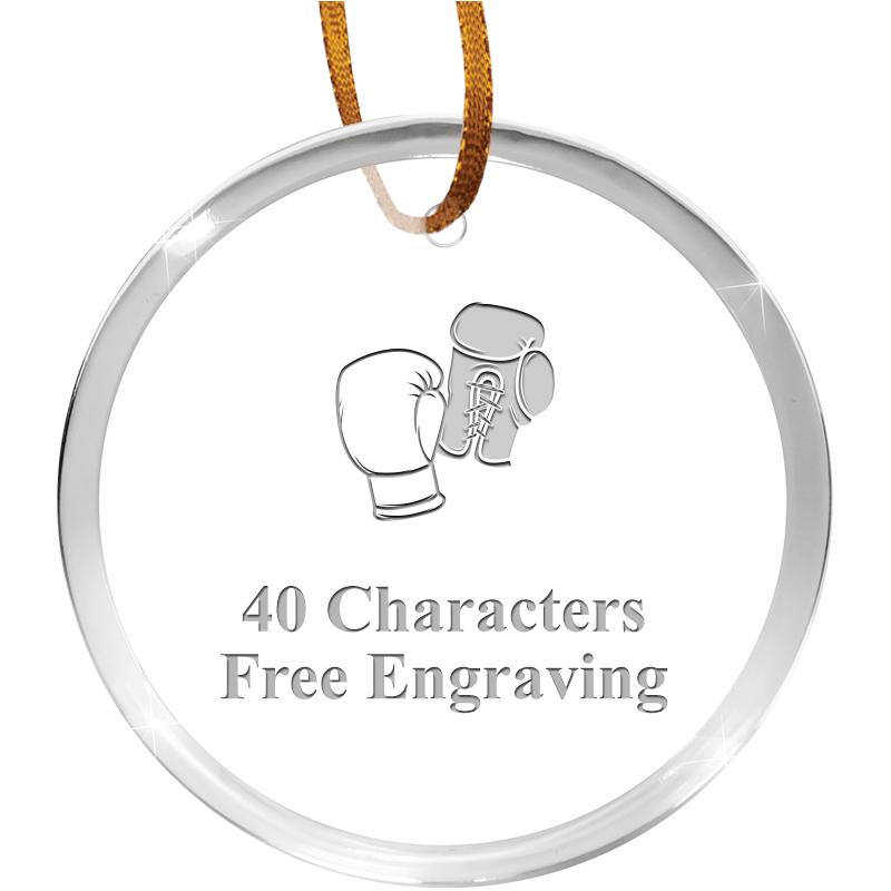 3 1/4" ROUND ACRYLIC ORNAMENT