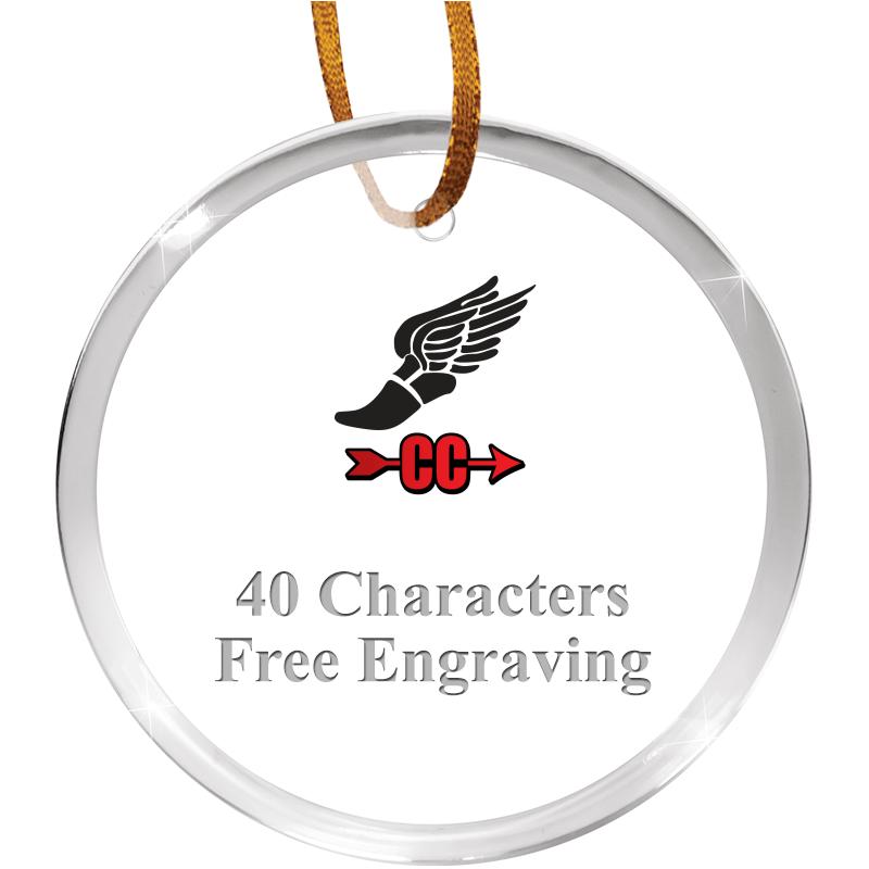 3 1/4" ROUND ACRYLIC ORNAMENT