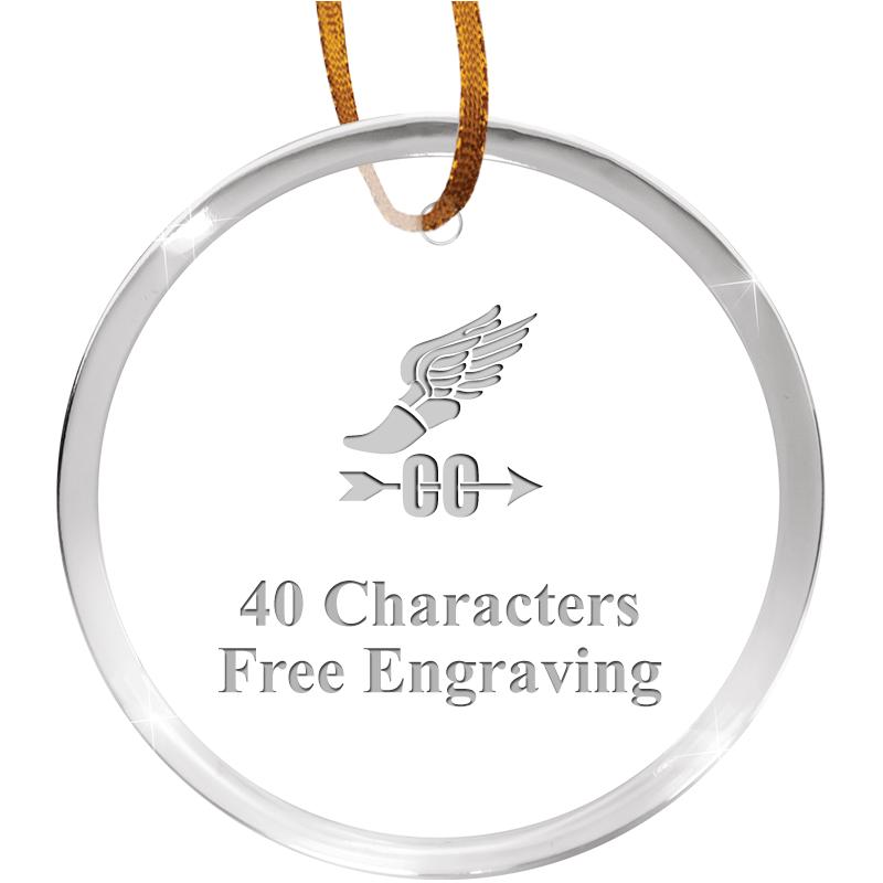 3 1/4" ROUND ACRYLIC ORNAMENT