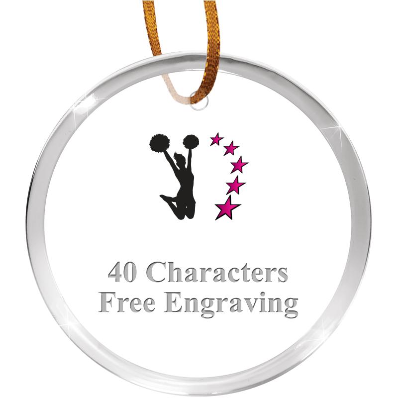 3 1/4" ROUND ACRYLIC ORNAMENT