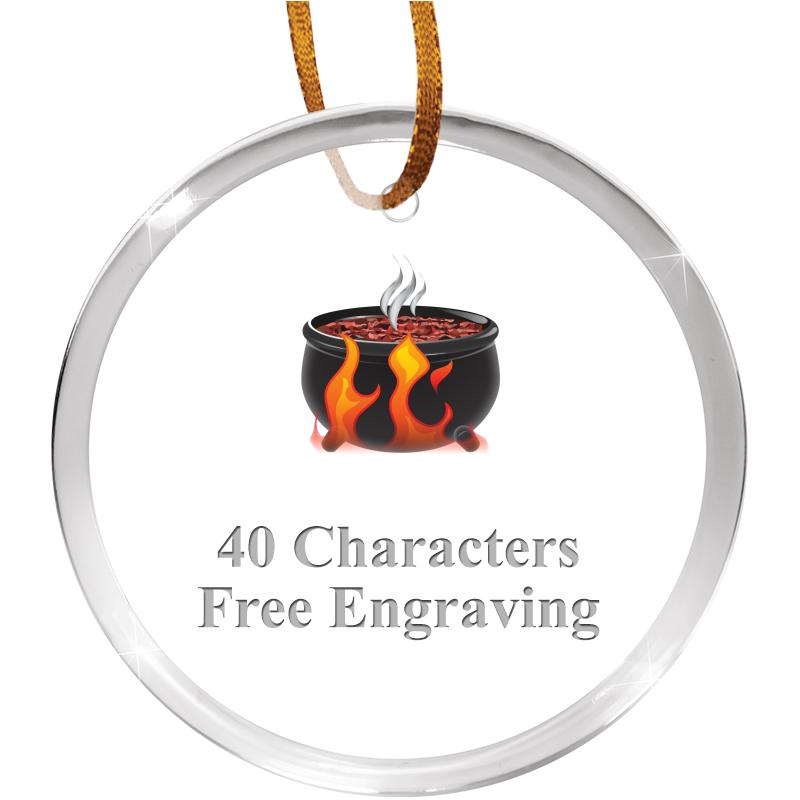 3 1/4" ROUND ACRYLIC ORNAMENT