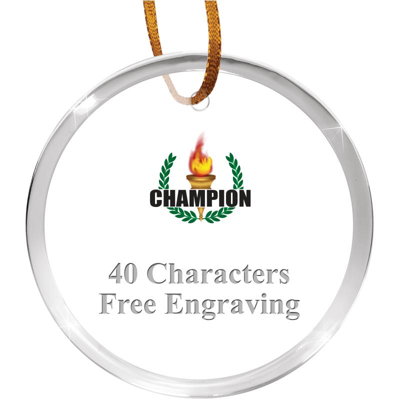 3 1/4" ROUND ACRYLIC ORNAMENT