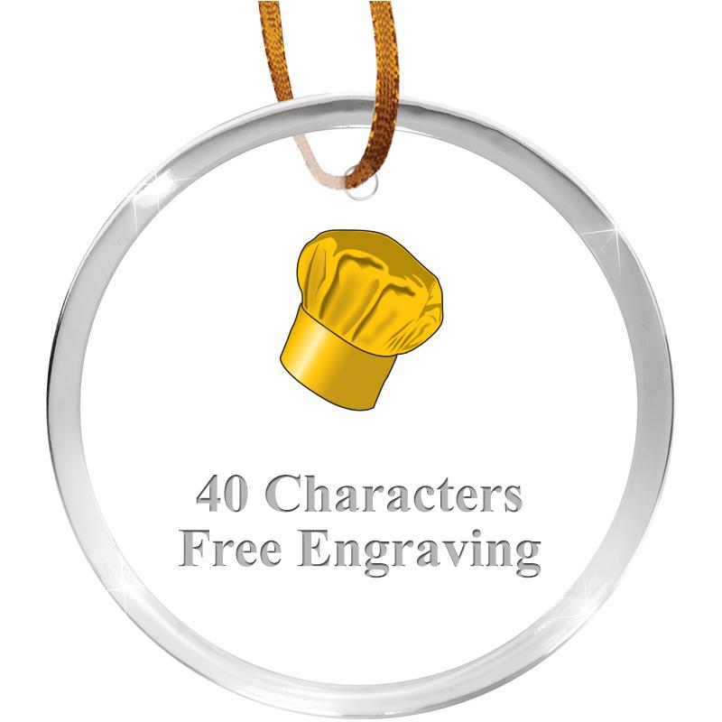 3 1/4" ROUND ACRYLIC ORNAMENT