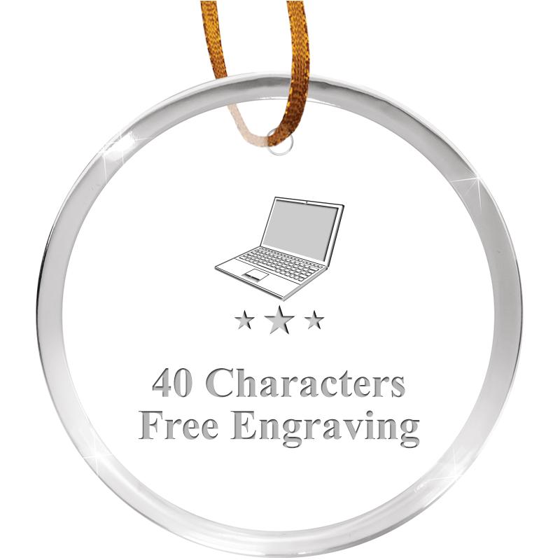 3 1/4" ROUND ACRYLIC ORNAMENT