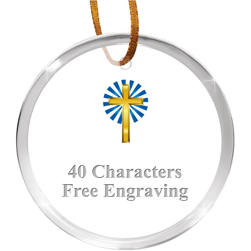 3 1/4" ROUND ACRYLIC ORNAMENT