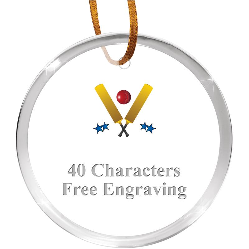 3 1/4" ROUND ACRYLIC ORNAMENT