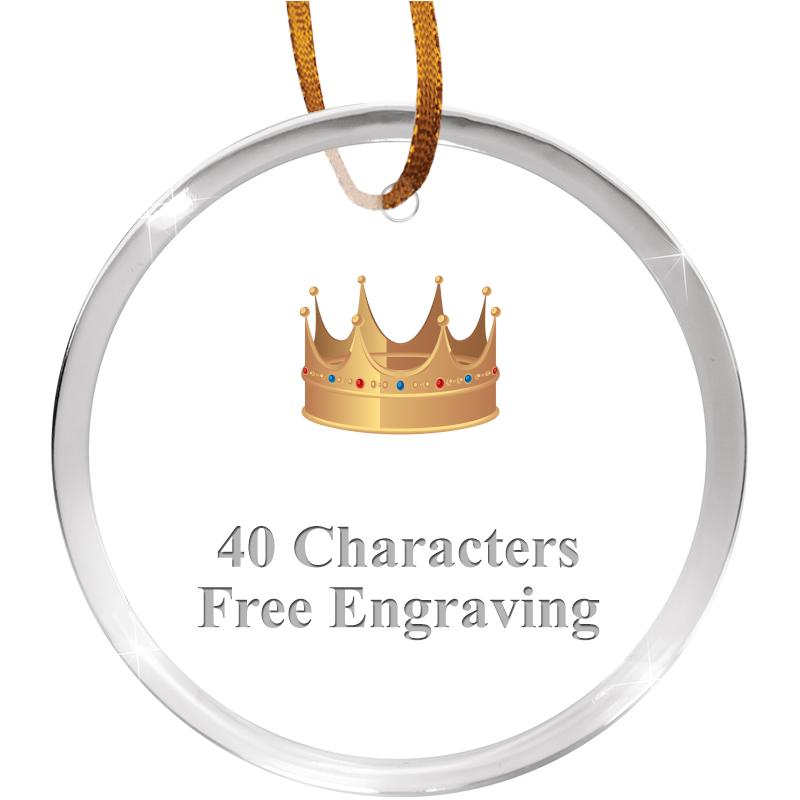 3 1/4" ROUND ACRYLIC ORNAMENT