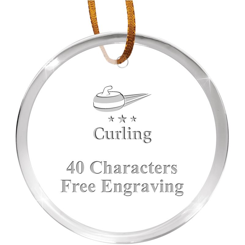 3 1/4" ROUND ACRYLIC ORNAMENT