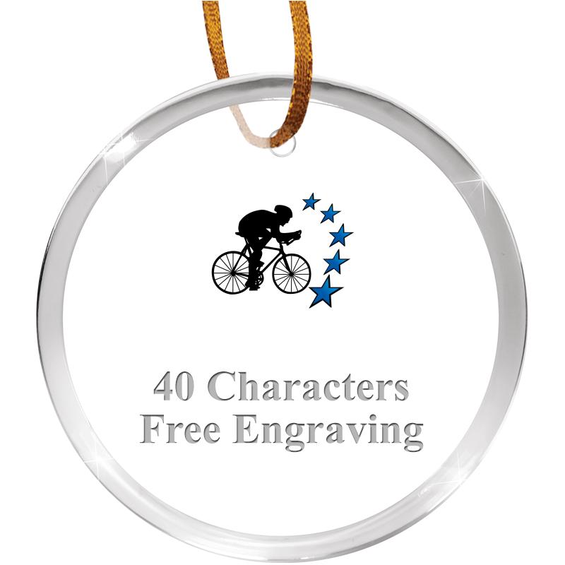 3 1/4" ROUND ACRYLIC ORNAMENT