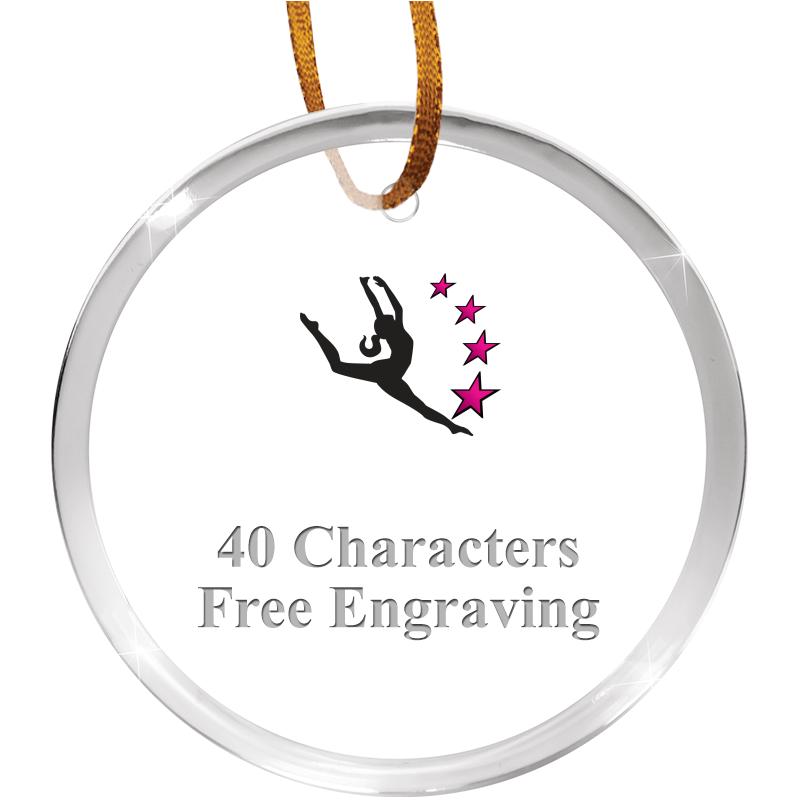 3 1/4" ROUND ACRYLIC ORNAMENT