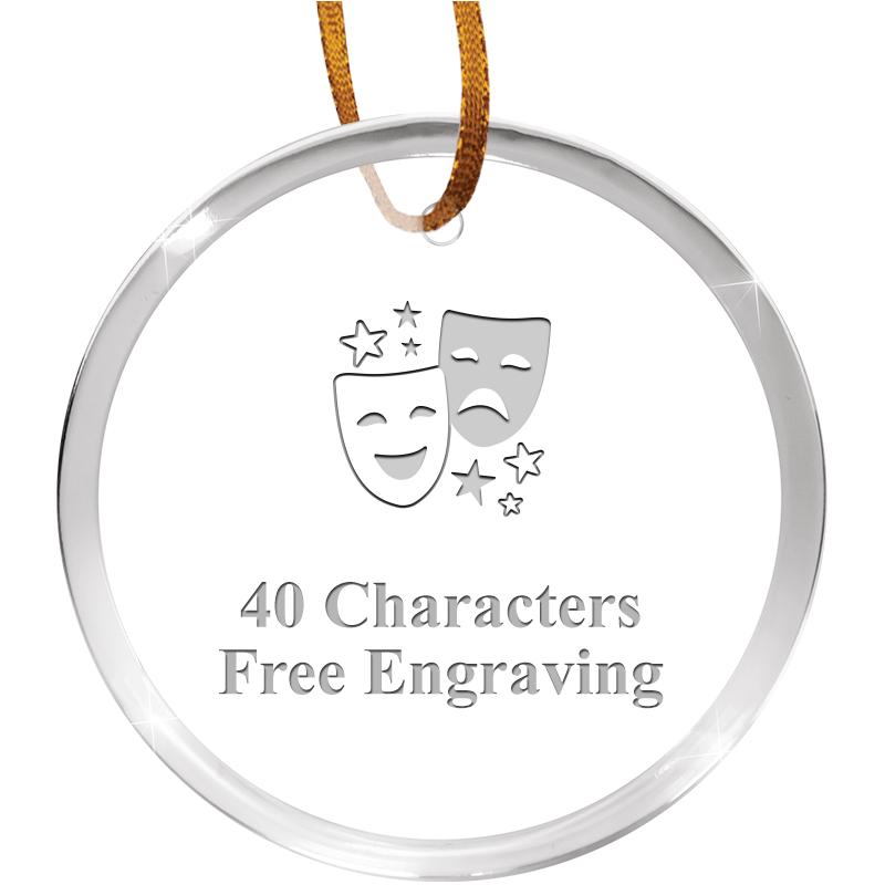 3 1/4" ROUND ACRYLIC ORNAMENT