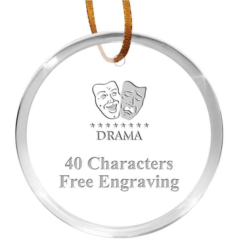 3 1/4" ROUND ACRYLIC ORNAMENT